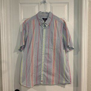 Vineyard Vines Button Up Shirt | Mens Large | Pink Blue Spring Easter Pastel